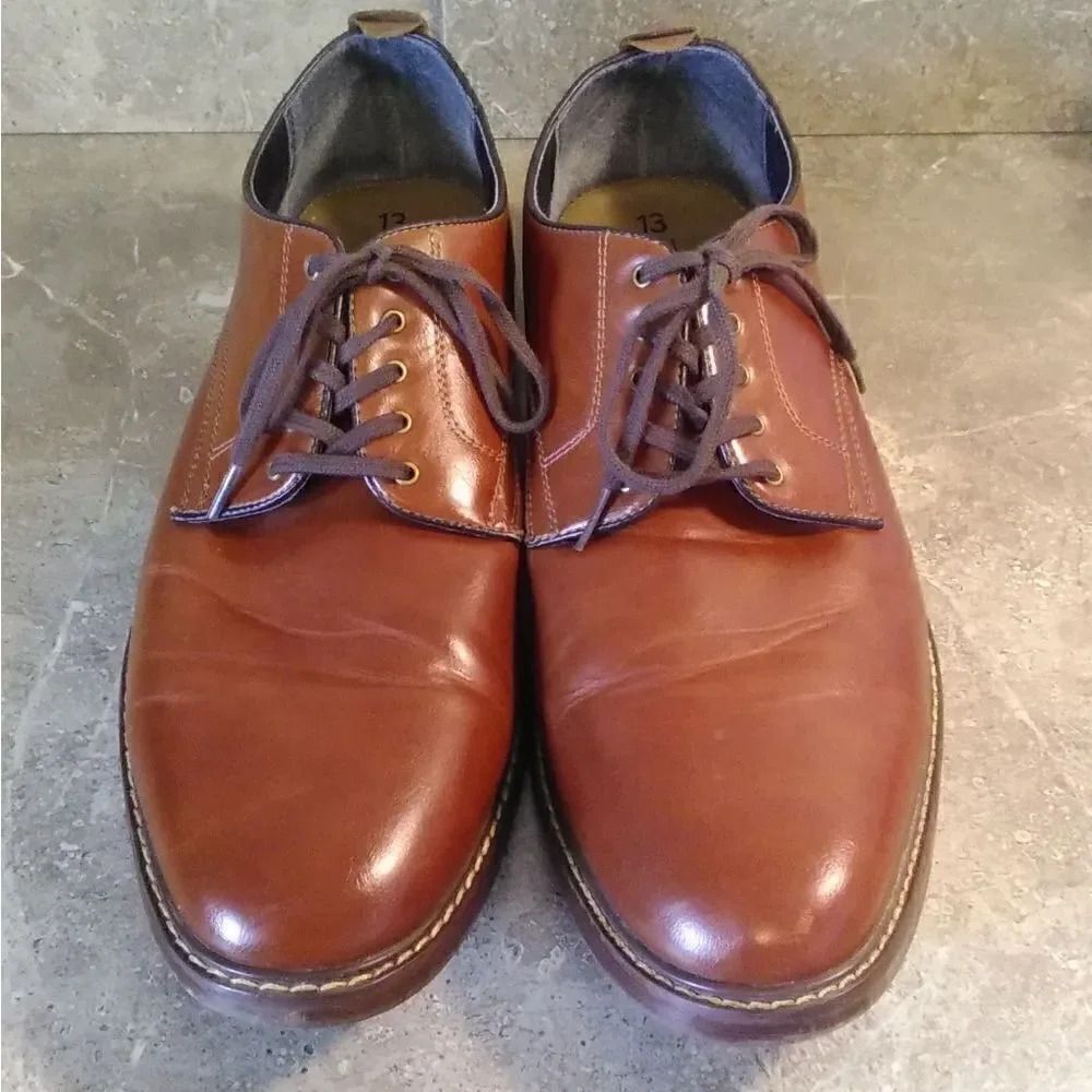 George Men's Oxford Cognac Sz 13